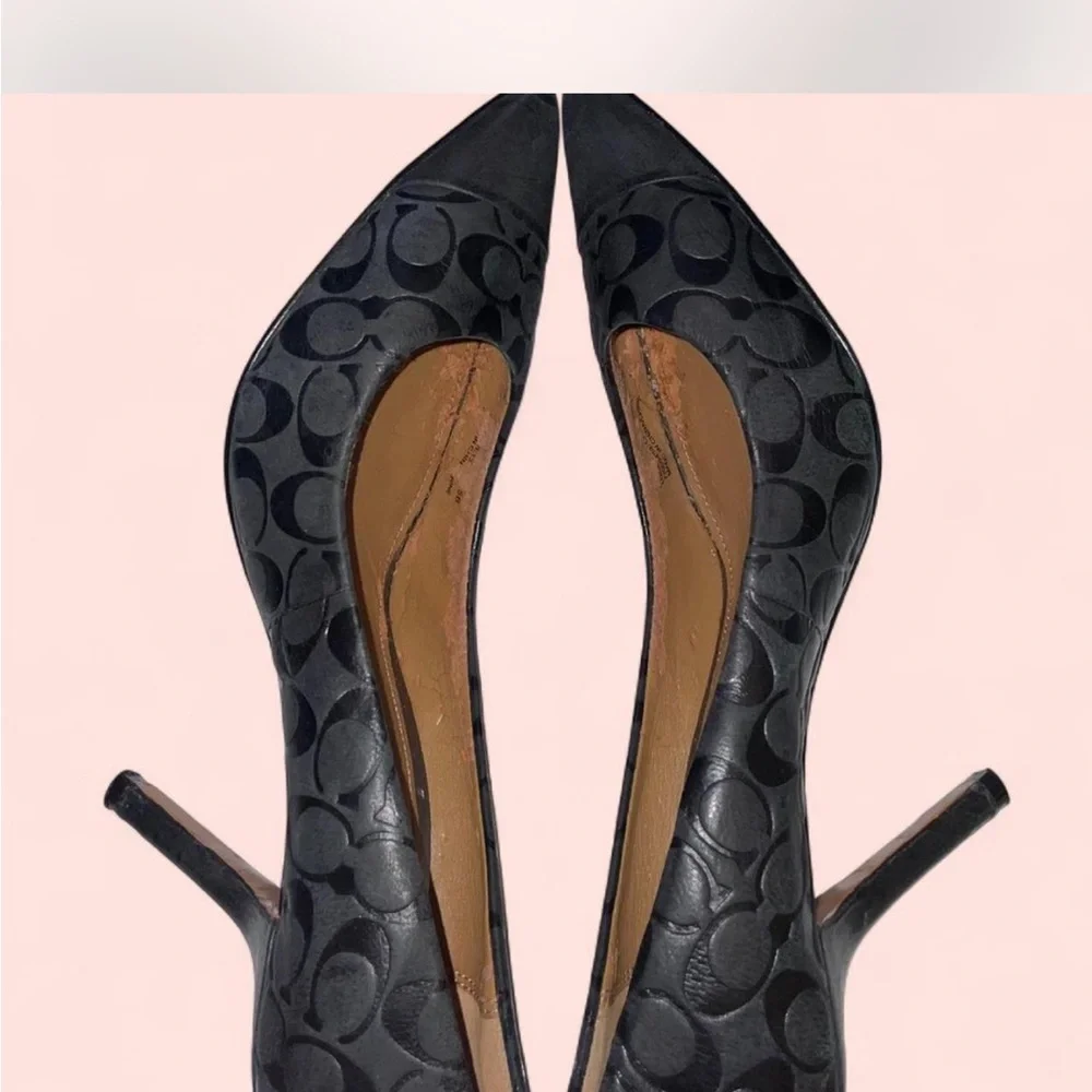 Black Coach Pumps - Picture 4 of 5